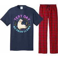 Test Day No Probllama Llama Teacher Testing Day Design Pajama Set