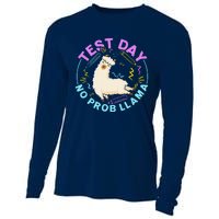 Test Day No Probllama Llama Teacher Testing Day Design Cooling Performance Long Sleeve Crew