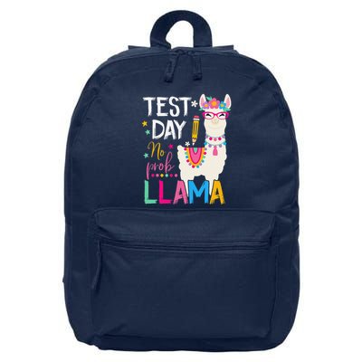 Test Day No Probllama Llama Teacher Testing Day Student 16 in Basic Backpack