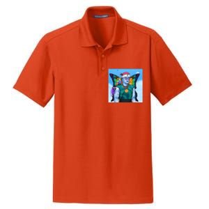 Tie Dye Ninja NFT Space Parrot Rainbow Butterfly Wings Dry Zone Grid Polo