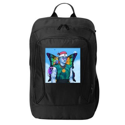 Tie Dye Ninja NFT Space Parrot Rainbow Butterfly Wings City Backpack