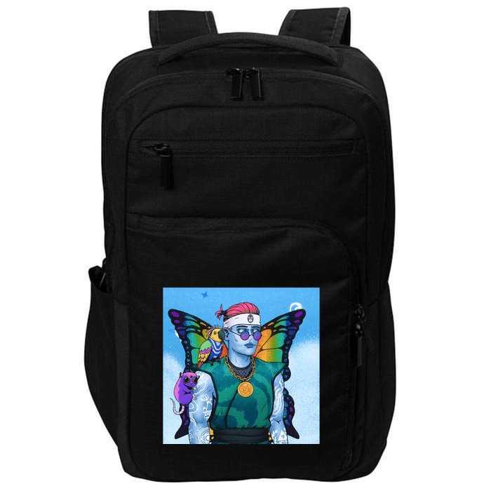 Tie Dye Ninja NFT Space Parrot Rainbow Butterfly Wings Impact Tech Backpack
