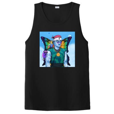 Tie Dye Ninja NFT Space Parrot Rainbow Butterfly Wings PosiCharge Competitor Tank