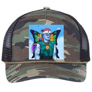 Tie Dye Ninja NFT Space Parrot Rainbow Butterfly Wings Retro Rope Trucker Hat Cap