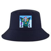 Tie Dye Ninja NFT Space Parrot Rainbow Butterfly Wings Cool Comfort Performance Bucket Hat