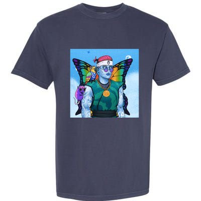 Tie Dye Ninja NFT Space Parrot Rainbow Butterfly Wings Garment-Dyed Heavyweight T-Shirt