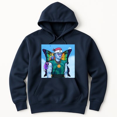 Tie Dye Ninja NFT Space Parrot Rainbow Butterfly Wings Hoodie
