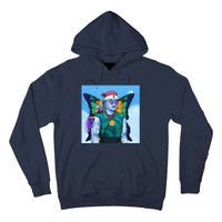 Tie Dye Ninja NFT Space Parrot Rainbow Butterfly Wings Hoodie