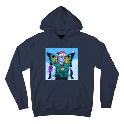 Tie Dye Ninja NFT Space Parrot Rainbow Butterfly Wings Hoodie