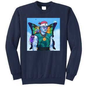 Tie Dye Ninja NFT Space Parrot Rainbow Butterfly Wings Sweatshirt