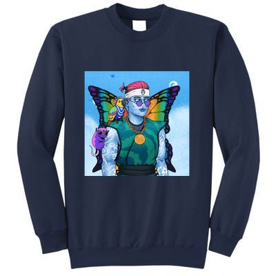 Tie Dye Ninja NFT Space Parrot Rainbow Butterfly Wings Sweatshirt