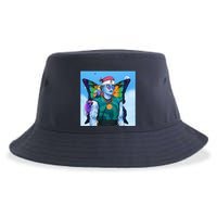 Tie Dye Ninja NFT Space Parrot Rainbow Butterfly Wings Sustainable Bucket Hat