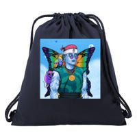 Tie Dye Ninja NFT Space Parrot Rainbow Butterfly Wings Drawstring Bag