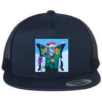 Tie Dye Ninja NFT Space Parrot Rainbow Butterfly Wings Flat Bill Trucker Hat