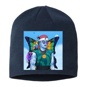 Tie Dye Ninja NFT Space Parrot Rainbow Butterfly Wings Sustainable Beanie