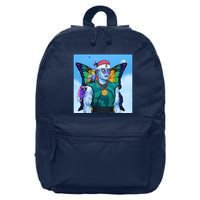 Tie Dye Ninja NFT Space Parrot Rainbow Butterfly Wings 16 in Basic Backpack