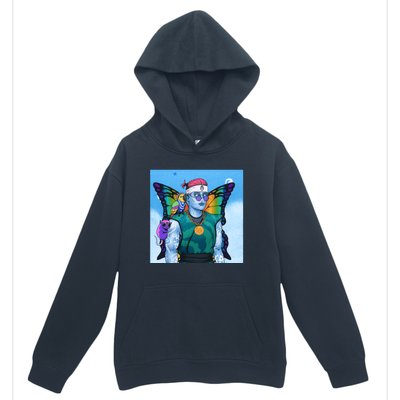 Tie Dye Ninja NFT Space Parrot Rainbow Butterfly Wings Urban Pullover Hoodie