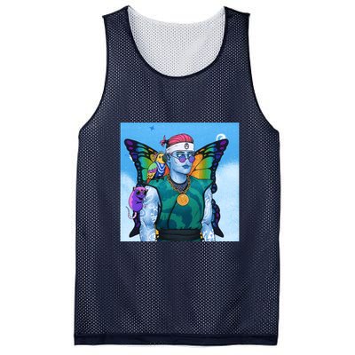 Tie Dye Ninja NFT Space Parrot Rainbow Butterfly Wings Mesh Reversible Basketball Jersey Tank
