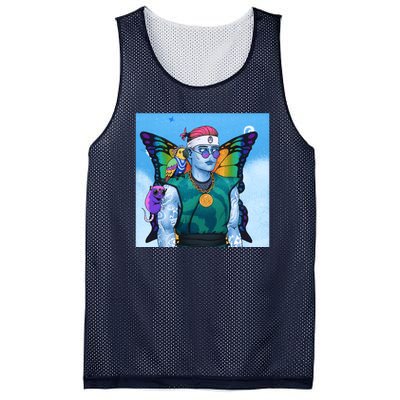 Tie Dye Ninja NFT Space Parrot Rainbow Butterfly Wings Mesh Reversible Basketball Jersey Tank