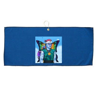Tie Dye Ninja NFT Space Parrot Rainbow Butterfly Wings Large Microfiber Waffle Golf Towel