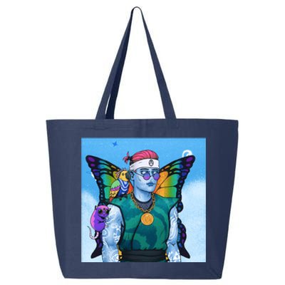 Tie Dye Ninja NFT Space Parrot Rainbow Butterfly Wings 25L Jumbo Tote