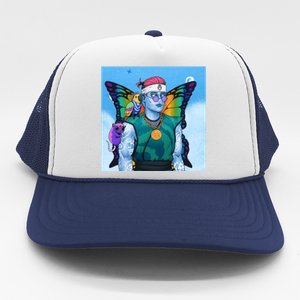 Tie Dye Ninja NFT Space Parrot Rainbow Butterfly Wings Trucker Hat