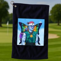 Tie Dye Ninja NFT Space Parrot Rainbow Butterfly Wings Golf Towel