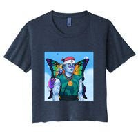 Tie Dye Ninja NFT Space Parrot Rainbow Butterfly Wings Crop Top