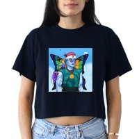 Tie Dye Ninja NFT Space Parrot Rainbow Butterfly Wings Crop Top