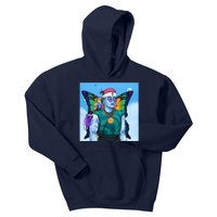 Tie Dye Ninja NFT Space Parrot Rainbow Butterfly Wings Kids Hoodie