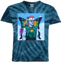 Tie Dye Ninja NFT Space Parrot Rainbow Butterfly Wings Kids Tie-Dye T-Shirt