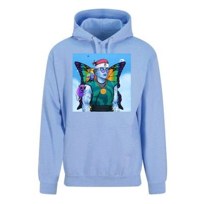 Tie Dye Ninja NFT Space Parrot Rainbow Butterfly Wings Unisex Surf Hoodie