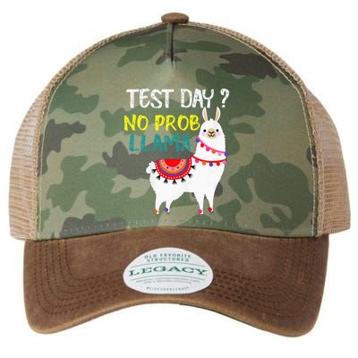 Test Day No Prob-llama Llama Teacher Testing Day Legacy Tie Dye Trucker Hat