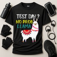 Test Day No Prob-llama Llama Teacher Testing Day Performance Shirt