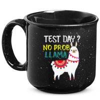 Test Day No Prob-llama Llama Teacher Testing Day 15oz Campfire Ceramic Mug