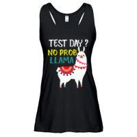Test Day No Prob-llama Llama Teacher Testing Day Ladies Essential Flowy Tank