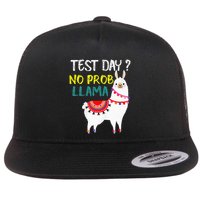 Test Day No Prob-llama Llama Teacher Testing Day Flatbill Hat