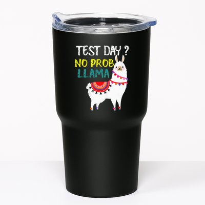 Test Day No Prob-llama Llama Teacher Testing Day Tumbler