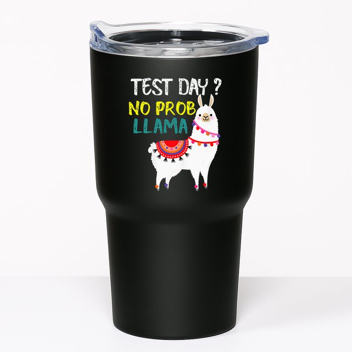 Test Day No Prob-llama Llama Teacher Testing Day Tumbler