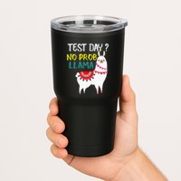 Test Day No Prob-llama Llama Teacher Testing Day Tumbler