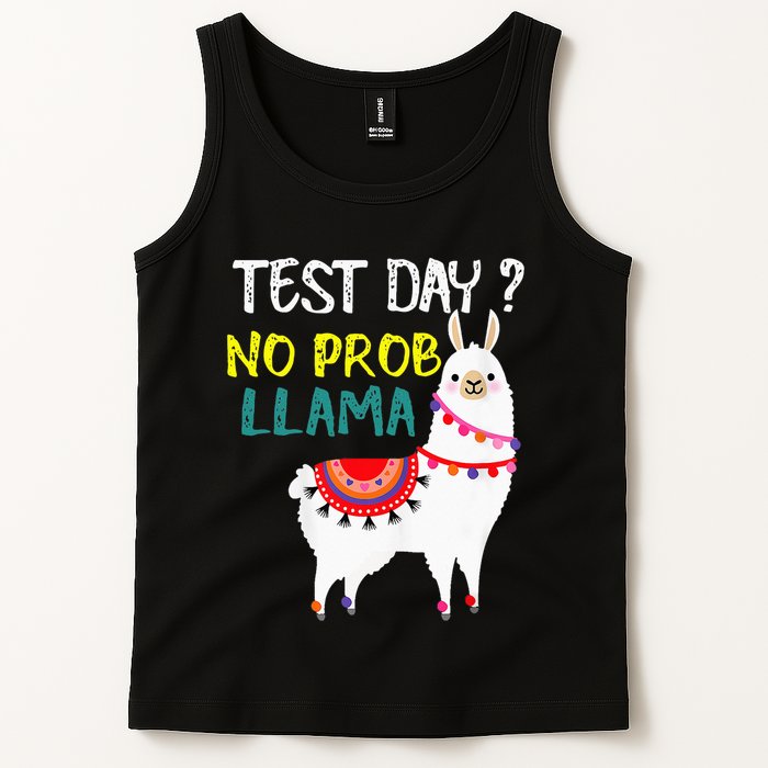 Test Day No Prob-llama Llama Teacher Testing Day Tank Top
