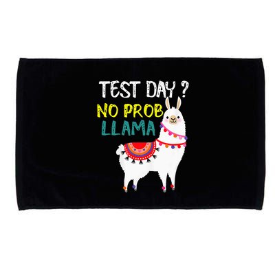 Test Day No Prob-llama Llama Teacher Testing Day Microfiber Hand Towel