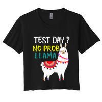 Test Day No Prob-llama Llama Teacher Testing Day Crop Top