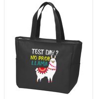 Test Day No Prob-llama Llama Teacher Testing Day Zip Tote Bag