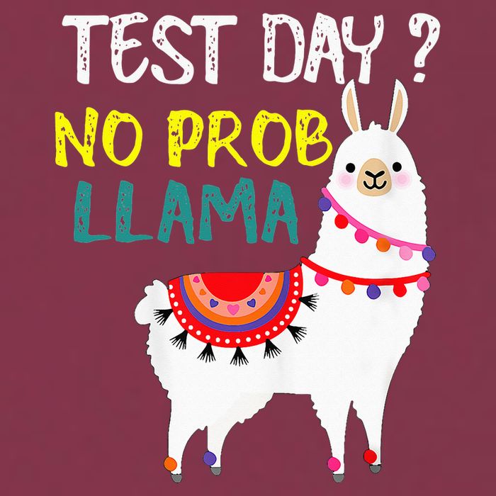 Test Day No Prob-llama Llama Teacher Testing Day 16oz Travel Tumbler