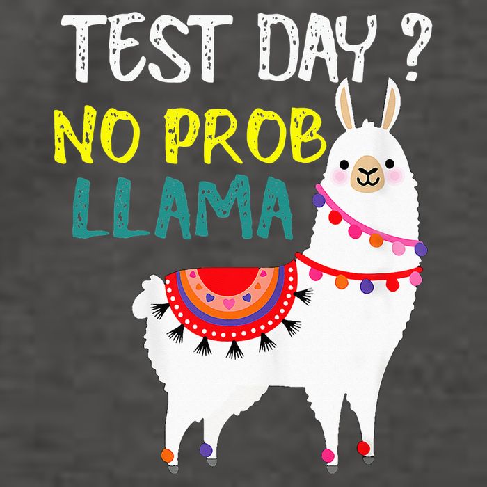 Test Day No Prob-llama Llama Teacher Testing Day Vector Backpack