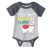 Test Day No Prob-llama Llama Teacher Testing Day Infant Baby Jersey Bodysuit