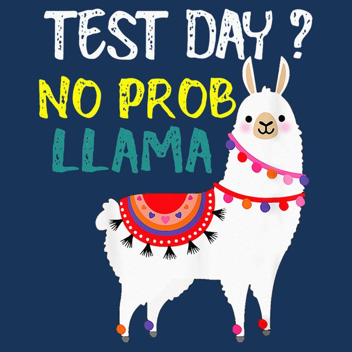 Test Day No Prob-llama Llama Teacher Testing Day Infant Baby Jersey Bodysuit
