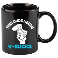 This Dude Needs V Bucks Funny This Dude Gamers Gift 11oz C Handle Ceramic Mug
