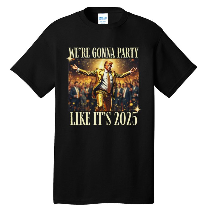 Trump Dance New Year 2025 Party Inauguration Maga Republican Tall T-Shirt